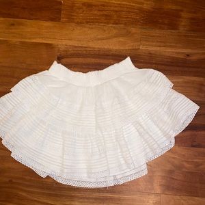 AERIE LACE RUFFLE SKIRT